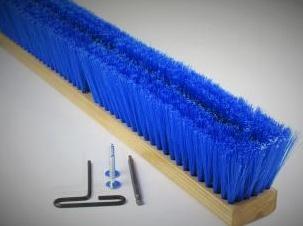 24″ Wire Center with Medium Bristle Push Broom (6 Pack) - FlexSweep