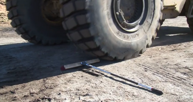 Load video: FlexSweep Push Broom VS. Tractor