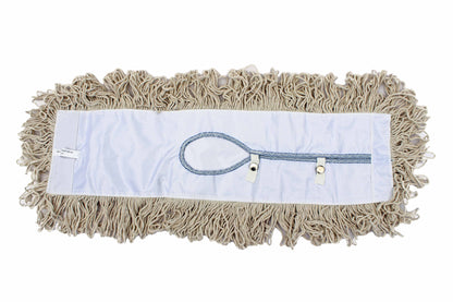 24” Closed Loop Cotton Dust Mop Heads (6 Pack) - FlexSweep