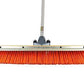 24″ Coarse Safety Orange Push Broom (6 Pack) - FlexSweep