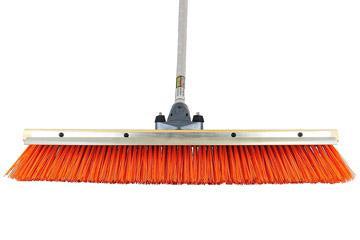 24″ Coarse Safety Orange Push Broom (6 Pack) - FlexSweep