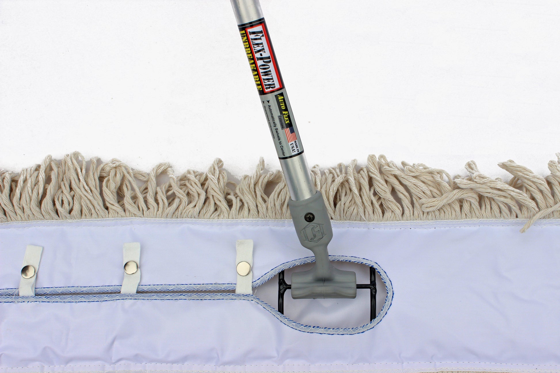 36” Closed Loop Cotton Dust Mop Heads (6 Pack) - FlexSweep