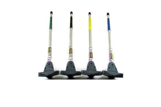 TG7 Food Industry Compliant Colored Handles for Squeegee and Push Brooms (6 Pack) - FlexSweep